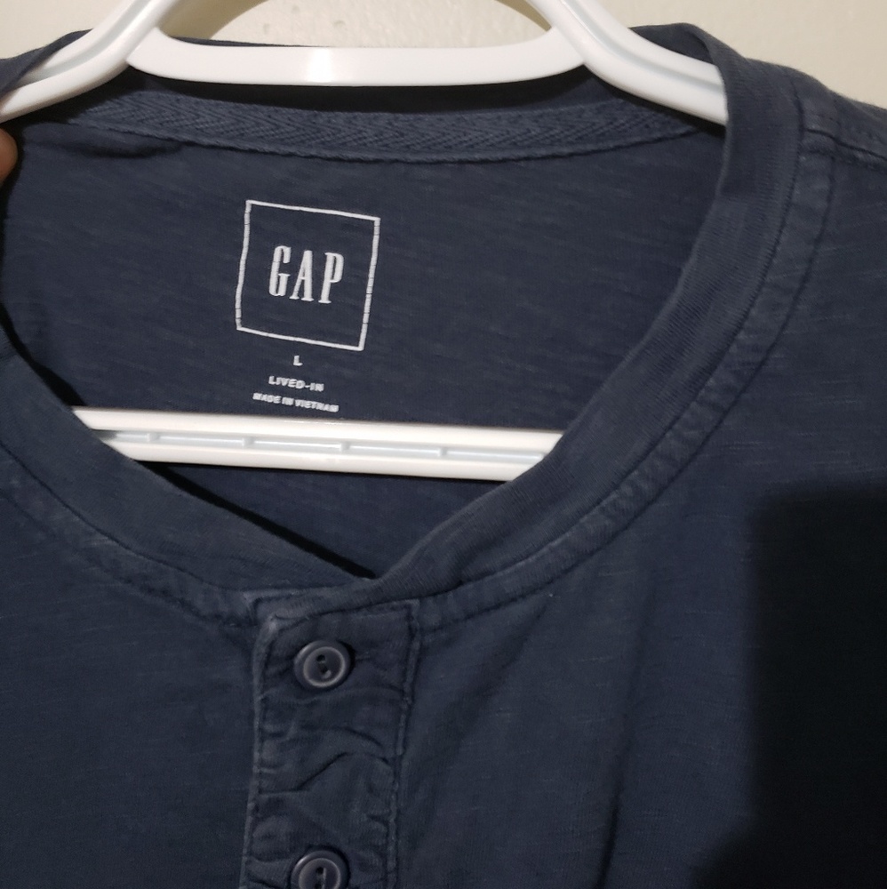 Gap long sleeve blue button shirt - Picture 5 of 6
